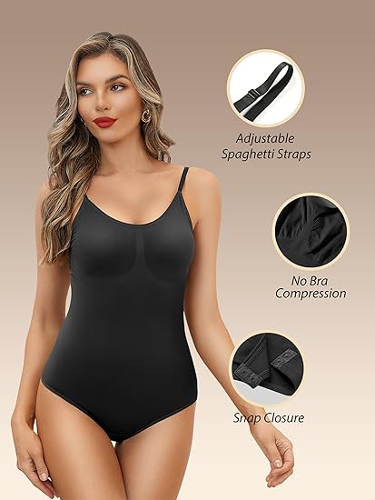 Strapless Shapewear Bodysuit for Women Tummy Control Body Shaper Under  Dresses