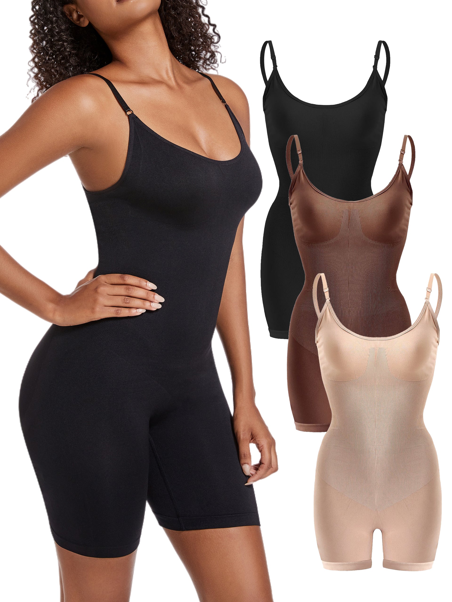 CHARMMA Women's Tummy Control Seamless Shapewear - 2 Pieces Bodysuit S –  Charmma